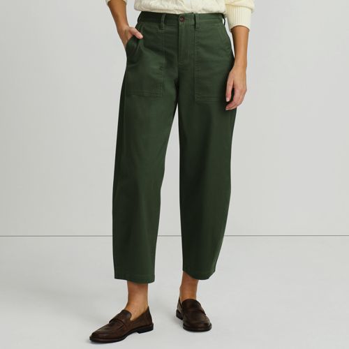 売上実績NO.1 Women's Pants Ankle Utility Leg Barrel Rise High Chino パンツ