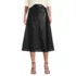 Women's Faux Leather Button Front Midi Skirt, Front