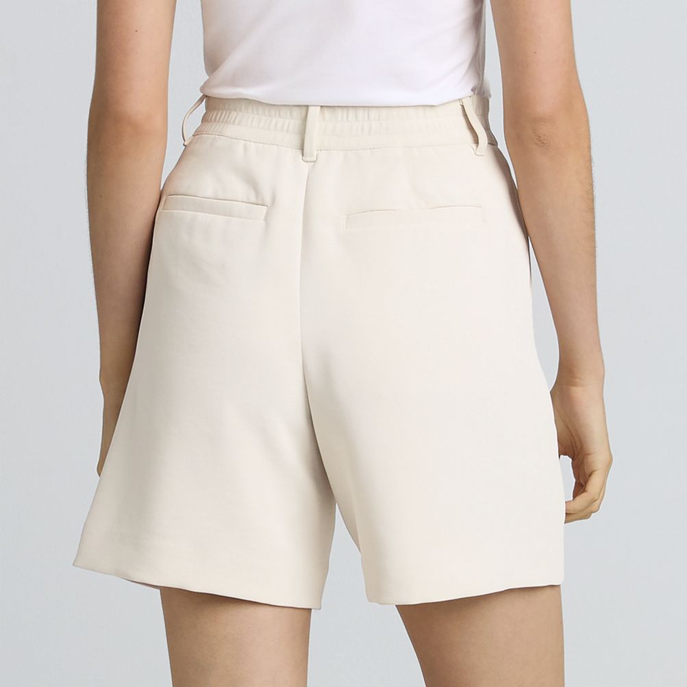 Women's High Rise Pleated Crepe 7
