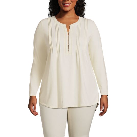 Plus size white tie fashion front blouse