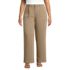 Women's Plus Size Crepe High Rise Pleated Wide Leg Pants, Front