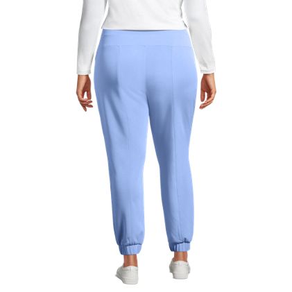 Women's Plus Size Cupro Knit Mid Rise Jogger Pants - image 3
