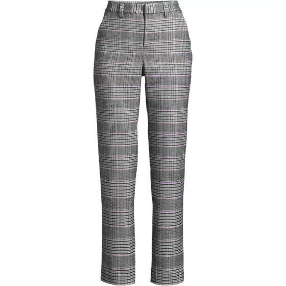 Women's High Rise Brushed Flannel Tapered Ankle Pants - primary