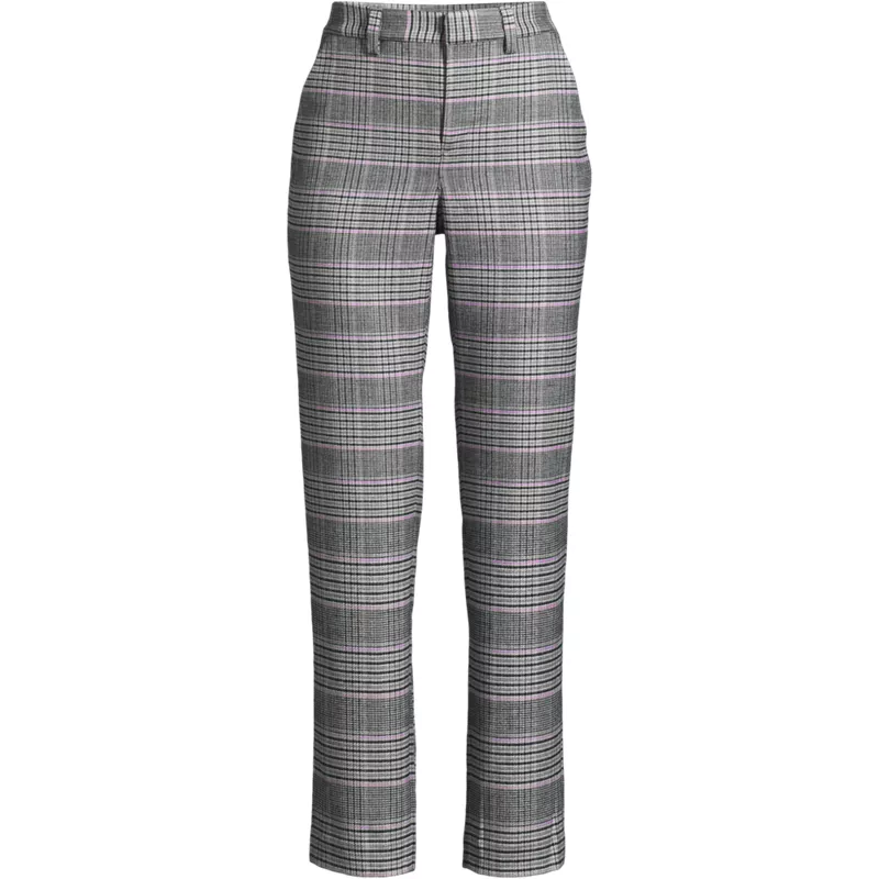 Women's High Rise Brushed Flannel Tapered Ankle Pants, Front