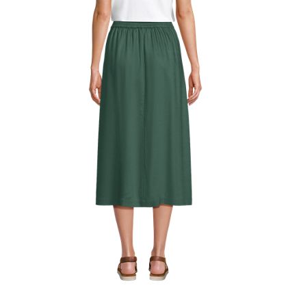 Women's TENCEL™ Fiber Flowy Midi Skirt - image 1