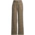Women's Petite Brushed Flannel High Rise Pleated Wide Leg Pants, Front