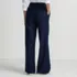 Women's Brushed Flannel High Rise Pleated Wide Leg Pants, Back
