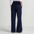 Women's Petite Brushed Flannel High Rise Pleated Wide Leg Pants, Back