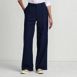 Women's Brushed Flannel High Rise Pleated Wide Leg Pants, Front