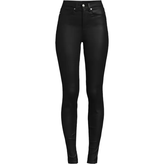 Women's Plus Size High Rise Coated Denim Skinny Jeans - primary