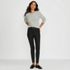 Women's High Rise Coated Denim Skinny Jeans, alternative image