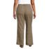 Women's Plus Size Brushed Flannel High Rise Pleated Wide Leg Pants, Back