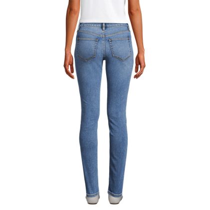 Women's Petite Recover Denim Mid Rise Slim Leg Jeans - image 4