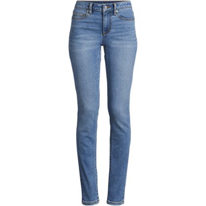 Women's Petite Recover Denim Mid Rise Slim Leg Jeans - image 3