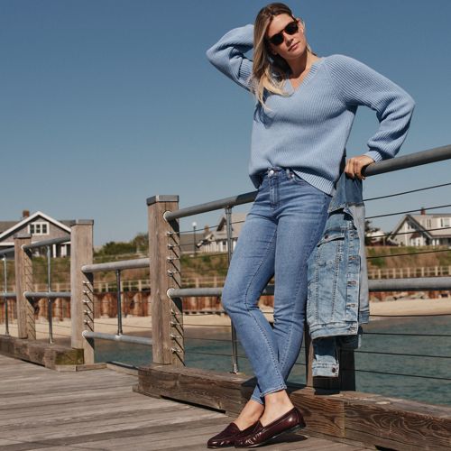 Women's Recover Denim Mid Rise Slim Leg Jeans