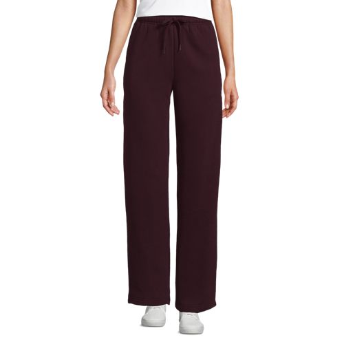  Lands' End Jogginghose Mit Geradem Bein Serious Sweats, Damen, Größe:40-42 Regular, Rot, Baumwoll-mischung/polyester-mischung, By Lands' End 