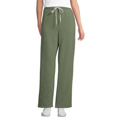  Lands' End Jogginghose Mit Geradem Bein Serious Sweats, Damen, Größe:32-34 Regular, Grün, Baumwoll-mischung/polyester-mischung, By Lands' End 