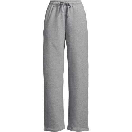 Serious Sweats Relaxed Straight Leg Joggers, Women, size: S, regular, Grey, Cotton-blend/Poly-blend, by Lands' End