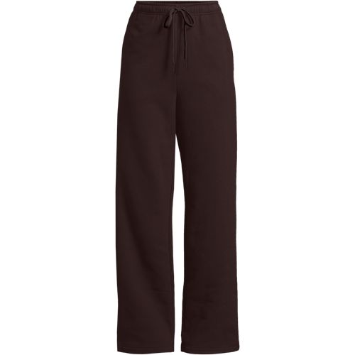 Serious Sweats Relaxed Straight Leg Joggers, Women, size: 1XL, plus, Brown, Cotton-blend/Poly-blend, by Lands' End