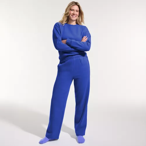 Women's Serious Sweats High Rise Relaxed Straight Leg Pants - Set Bottom, alternative image