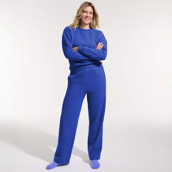 Women's Serious Sweats High Rise Relaxed Straight Leg Pants - Set Bottom - primary