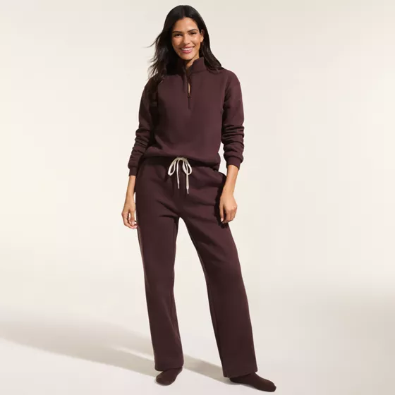 Women's Serious Sweats High Rise Relaxed Straight Leg Pants - Set Bottom - primary