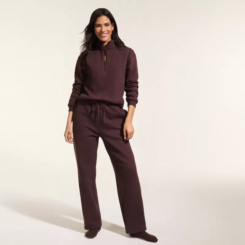 Women's Serious Sweats High Rise Relaxed Straight Leg Pants - Set Bottom, alternative image