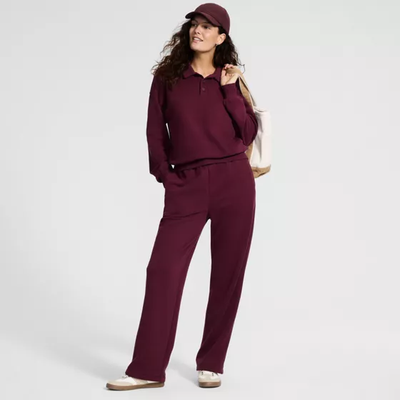 Women's Serious Sweats High Rise Relaxed Straight Leg Pants - Set Bottom - primary