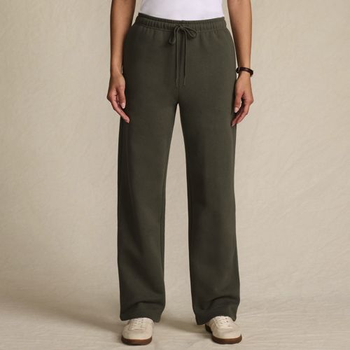  Lands' End Jogginghose Mit Geradem Bein Serious Sweats, Damen, Größe:36-38 Regular, Grün, Baumwoll-mischung/polyester-mischung, By Lands' End 