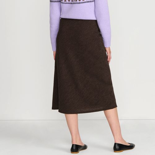 Lands' End Crinkle-schlupfrock Im Schrägschnitt, Damen, Größe:34 Petite, Braun, Lyocell (viskose)/polyester-mischung, By Lands' End 
