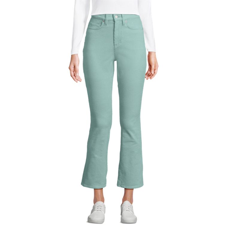 Women's High Rise Corduroy Kick Crop Pants