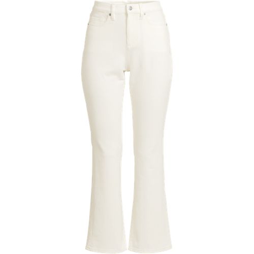  Lands' End Knöchellange Feincord-schlaghose High Waist, Damen, Größe:40 Petite, Weiß, Baumwoll-mischung, By Lands' End 