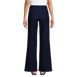 Women's Denim High Rise Button Front Patch Pocket Wide Leg Jeans, Back