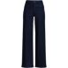 Women's Denim High Rise Button Front Patch Pocket Wide Leg Jeans, Front