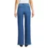 Women's High Rise Soft Denim Pleated Wide Leg Trousers, Back