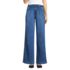 Women's High Rise Soft Denim Pleated Wide Leg Trousers, Front