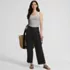 Women's High Rise Soft Denim Pleated Wide Leg Trousers, alternative image
