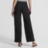 Women's High Rise Soft Denim Pleated Wide Leg Trousers, Back