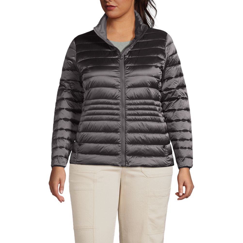 Women's Plus Size Wanderweight Packable Down Jacket | Lands' End