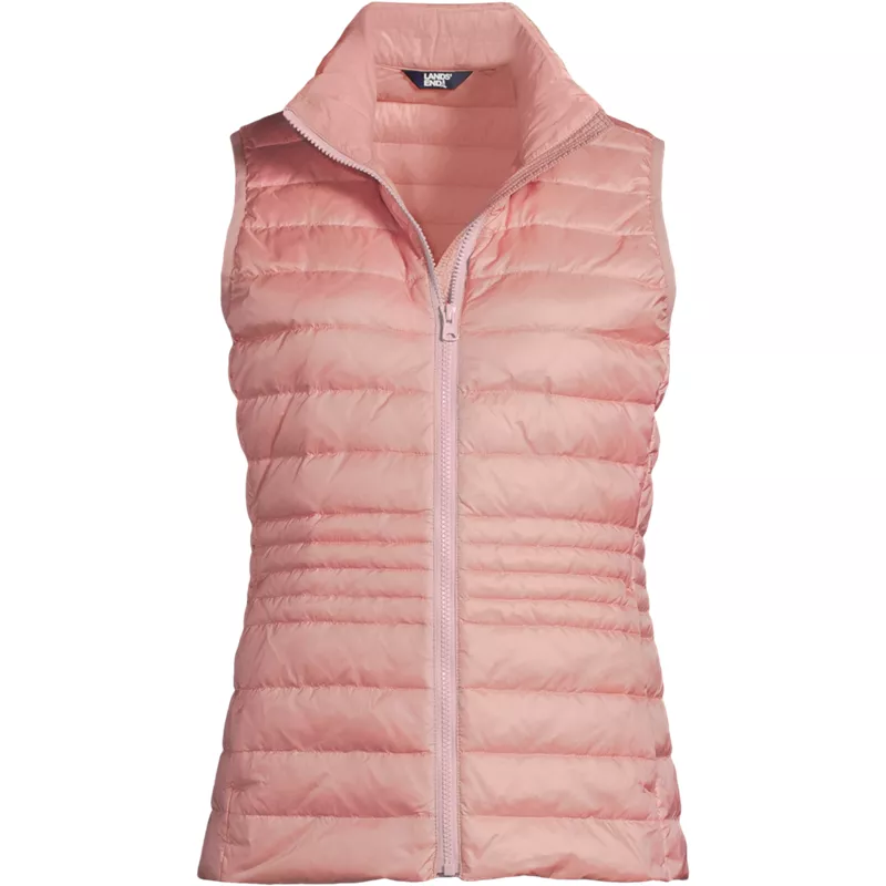 Women's Plus Size Wanderweight Packable Down Vest, Front