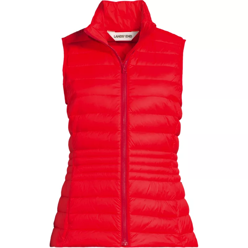 Women's Tall Wanderweight Packable Down Vest, Front