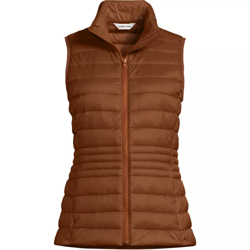 Women's Tall Wanderweight Packable Down Vest, Front