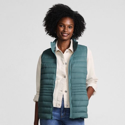 Women's Wanderweight Packable Down Vest | Lands' End