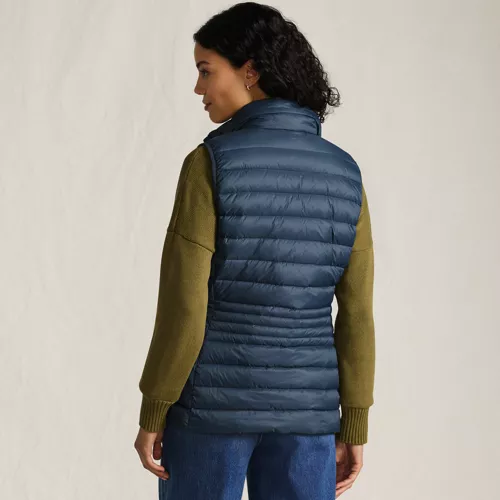 Women's Wanderweight Packable Down Vest, Back