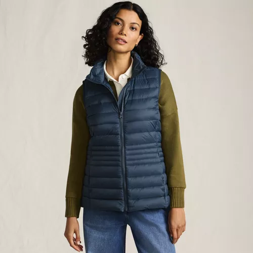 Women's Wanderweight Packable Down Vest, Front