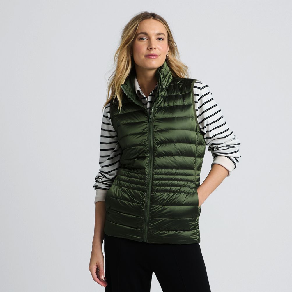 Lands end womens down vest hotsell