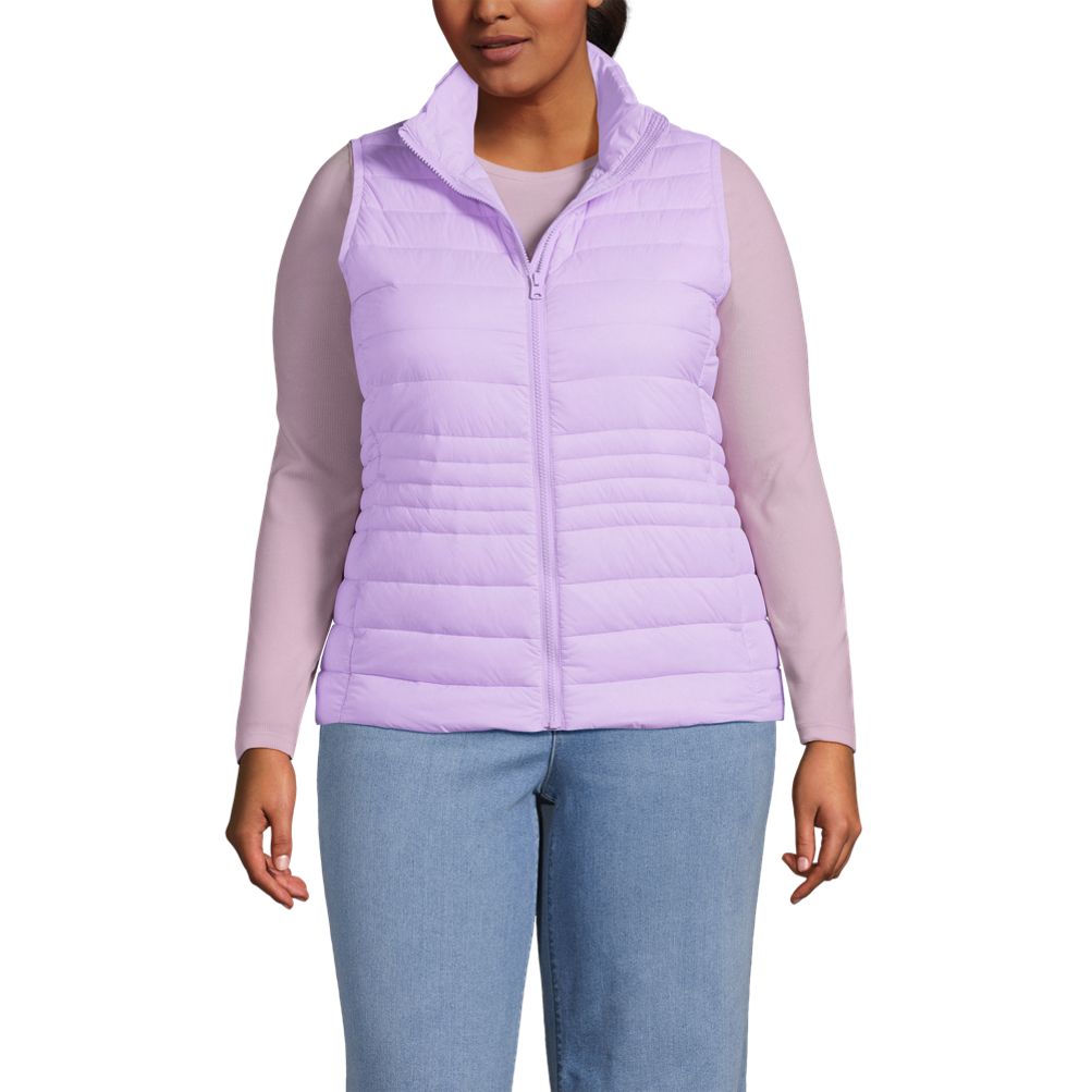 90s lands end down vest パープル　ダウンベスト 5180258ef7c44145b5d7b9752e1043