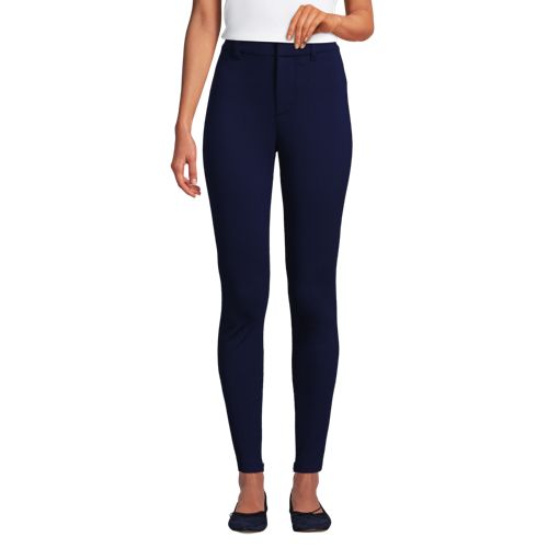  Lands' End Ponté-leggings High Waist, Damen, Größe:36 Regular, Blau, Viskose-mischung/nylon-mischung, By Lands' End 