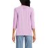 Women's 3/4 Sleeve Lightweight Jersey Lattice Detail Top, Back