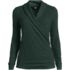 Women's Long Sleeve Brushed Rib Wrap Top, alternative image